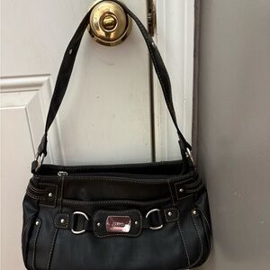 Liz & Co. Black Leather Shoulder Bag